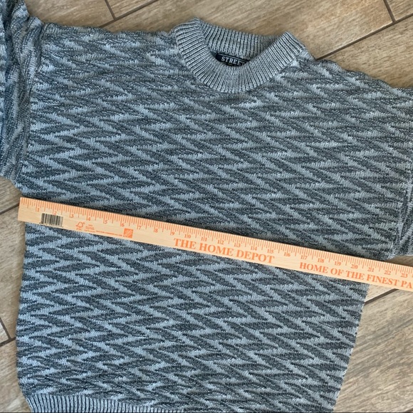 80s 90s vintage zig zag sweater - Picture 6 of 7